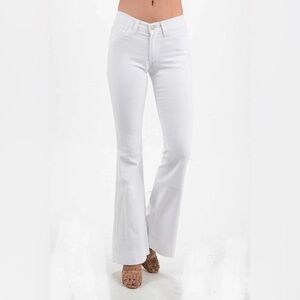 Judy Blue White Flare‎ Jeans